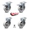 Service Caster 5 Inch Semi Steel Wheel Swivel Top Plate Caster Total Lock Brakes SCC, 2PK SCC-TTL20S515-SSR-2-S-2 - alternate 2